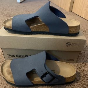 Birki's Andros Sandals Color Navy Size 39 Narrow